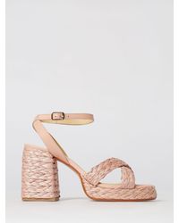 Castañer - Valeriette Woven Raffia And Leather Sandal - Lyst