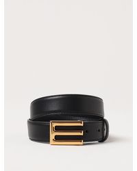Etro - Leather Belt With Logo Buckle - Lyst