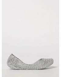 Melissa - Campana Perforated Glitter Pvc Ballet Flats With Round Toe - Lyst