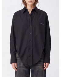 The Attico - Long-Sleeved Cotton Shirt With Contrasting Lettering Logo - Lyst