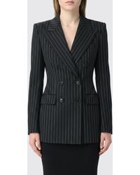 Dolce & Gabbana - Dolce &Amp Gabbana Pinstriped Double-Breasted Slim Fit Virgin Wool Blazer - Lyst