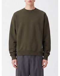 Jil Sander - Crewneck Cotton Sweatshirt With Elasticated Cuffs And Hem - Lyst