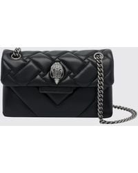 Kurt Geiger - Kensington Matelassé Leather Mini Bag With Rhinestone Logo - Lyst