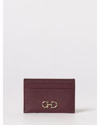 Ferragamo - Gancini Grained Leather Credit Card Holder - Lyst
