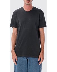 James Perse - Short-Sleeved Cotton T-Shirt With Crew Neck - Lyst