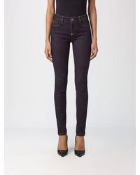 Philipp Plein - Cropped Skinny Stretch Jeans With Hexagon Logo - Lyst