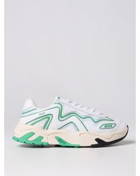 MSGM - Sneakers In Leather And Mesh - Lyst