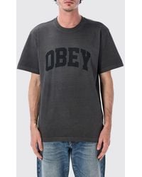 Obey - Printed Cotton T-Shirt - Lyst
