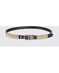 FEDERICA TOSI - Adjustable Smooth Leather Belt With Buckle - Lyst