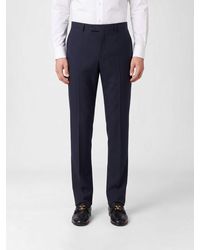 Valentino Garavani - Slim Fit Wool Blend Tailored Trousers - Lyst