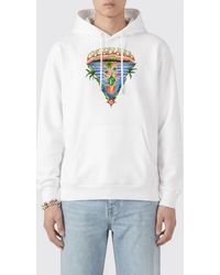 CASABLANCA - Printed Organic Cotton Hoodie - Lyst