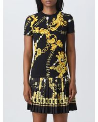 Versace - T-shirt In Printed Cotton Blend - Lyst