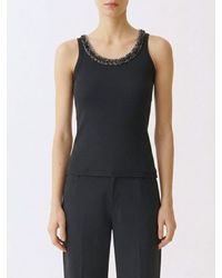 Fabiana Filippi - Cotton Top With Beads - Lyst