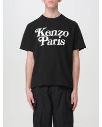 KENZO - T-shirt con logo KP - Lyst