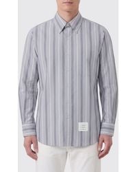 Thom Browne - Striped Cotton Classic Shirt - Lyst