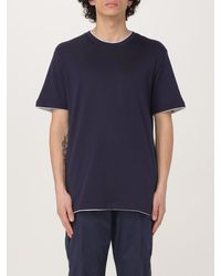 Eleventy - Cotton T-Shirt - Lyst