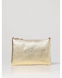 Coccinelle Crossbody Bag In Textured Leather - Metallic