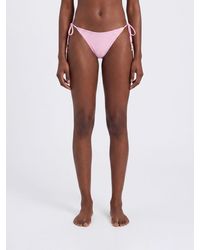 Jacquemus - Mid-Rise Bikini Bottoms With Adjustable Side Ties - Lyst