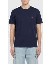 Ami Paris - Cotton T-Shirt With Logo - Lyst