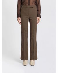 Max Mara - Mid-Rise Straight-Leg Tailored Linen-Blend Trousers - Lyst