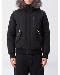 Mackage - Short Padded Down Jacket With Shearling-Trimmed Hood - Lyst