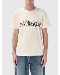 JW Anderson - Cotton Crew Neck T-Shirt With Logo - Lyst