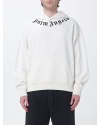 Palm Angels - Cotton Hoodie With Logo - Lyst
