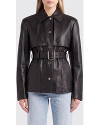 Sportmax - Lambskin Leather Jacket - Lyst