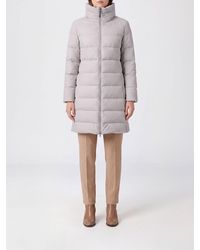 Herno - Knee-Length Quilted Down Jacket - Lyst