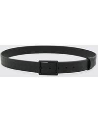 Montblanc - Reversible Embossed Leather Belt With Engraved Pin Buckle - Lyst