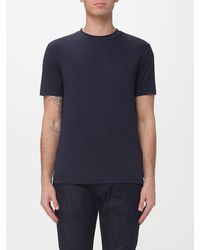 Emporio Armani - Basic Silk Blend T-Shirt - Lyst