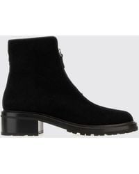 The Row - Hike Suede Leather Ankle Boots With A Lug Sole And Round Toe - Lyst