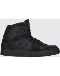 Philipp Plein - Leather Sneakers With Applied Rhinestones - Lyst