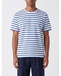 Junya Watanabe - Striped Cotton T-Shirt With Crew Neck - Lyst