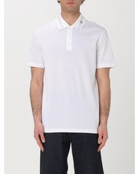 Versace - Cotton Polo Shirt With Medusa Logo - Lyst