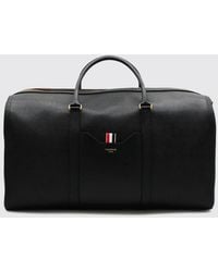 Thom Browne - Grained Calfskin Leather Travel Bag With Removable Strap - Lyst