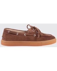 COPENHAGEN - Paia Suede Boat Loafers - Lyst