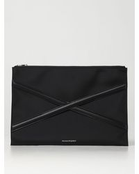 Alexander McQueen - Document Holder Harness In Fabric And Leather - Lyst
