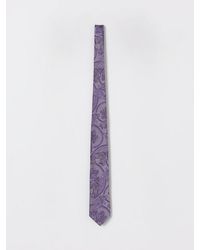 Etro - Paisley Micro-Stripe Jacquard Silk Tie - Lyst