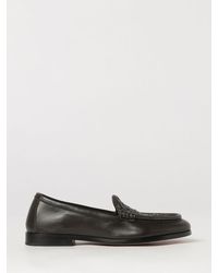 Bottega Veneta - Silenzio Intrecciato Leather Loafers With Low Heel - Lyst