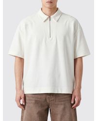 Tatras - Short-Sleeved Cotton Polo Shirt With Zip Closure And Dropped Shoulders - Lyst