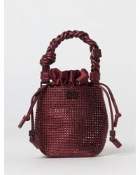 Ganni Mini Bou Bucket Bag in Pink | Lyst