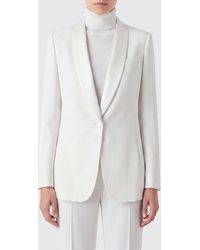 Giorgio Armani - Single-Breasted Silk Tuxedo Blazer With Shawl Collar - Lyst