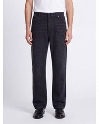 Balmain - Straight-Fit Jeans Aus Denim Mit Pb-Monogramm-Jacquard - Lyst