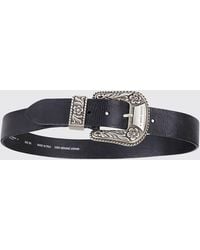 Golden Goose - Adjustable Cowhide Leather Belt With Pin Buckle - Lyst