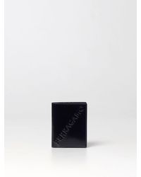 Ferragamo - Credit Card Holder In Brushed Leather With Logo - Lyst