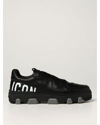 DSquared² - Icon Basket Sneakers In Leather - Lyst
