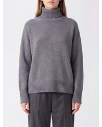 Soeur - Merino Wool Turtleneck Jumper With Dropped Shoulders And Ribbed Trims - Lyst