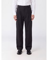A.P.C. - Ricky Wide-Leg Cotton Trousers With Pleats - Lyst