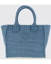 Pinko - Beach Raffia Bag - Lyst